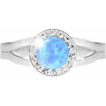 JSB Bijoux Opál s krištáľovými kameňmi Swarovski Blue 92700040bl