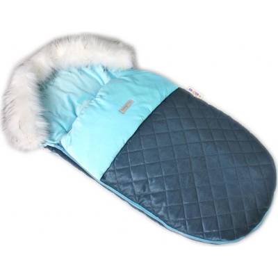 Baby Nellys Velvet Exkluziv Prešívaný 105 x 55 Cm modrý