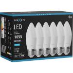 Mexen Nova 6x LED крушка E27, C37, 10W, Студена - 6500K, 1055 lm - L102-E27-1065-01x06 (L102-E27-1065-01x06)