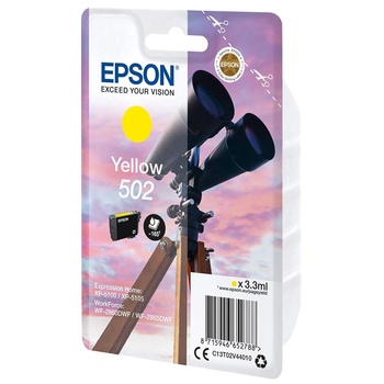 Epson 502 мастилено касета жълто 3, 3 мл (C13T02V44010)
