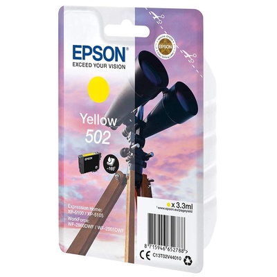 Epson 502 мастилено касета жълто 3, 3 мл (C13T02V44010)