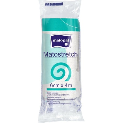 Matopat Elastický obväz Matopat Matostrech na fixáciu obväzov 6 cm x 4 m