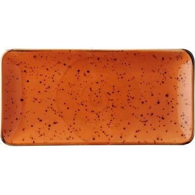 Fine Dine Dahlia obdĺžnikový tanier 300x150 mm oranžový