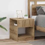 vidaXL Крайна масичка 2 бр. Дъб 40, 5 x 40 x 45 см Инженерна дървесина (890927)