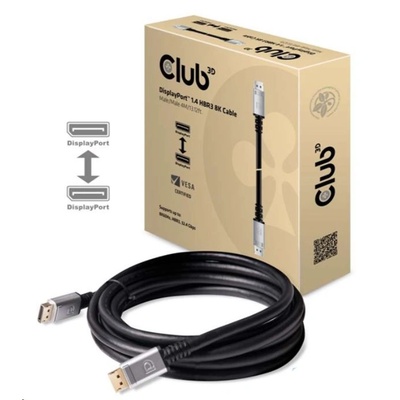 Club 3D CLUB3D CAC-1069 DisplayPort кабел 4 м Черен, Сребърен (CAC-1069)