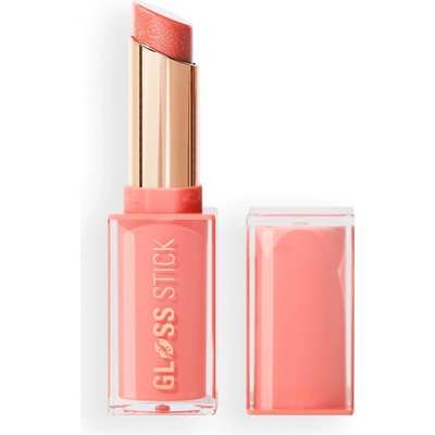 Revolution Pout Lip Gloss Stick Shimmer Peach Sorbet Nude 3 g