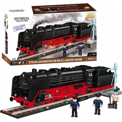 COBI 6286 Parná lokomotíva DR BR 03 s tendrem a vodným žeriavom 1:35
