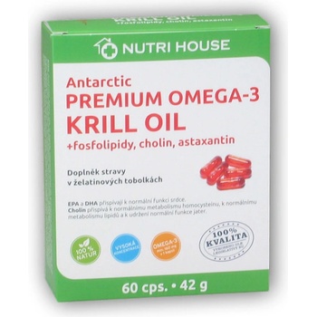 Nutrihouse Premium Omega 3 Krill Oil 60 kapslí