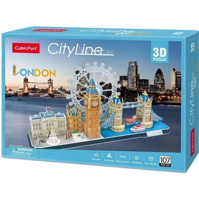 CubicFun 3D puzzle City Line Londýn 107 ks
