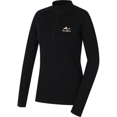 HUSKY Дамска термо блуза с цип Merow Zip L, черна (hsk-HT0-0831)