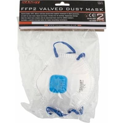 Handy Ochranný respirátor s ventilom 2 ks
