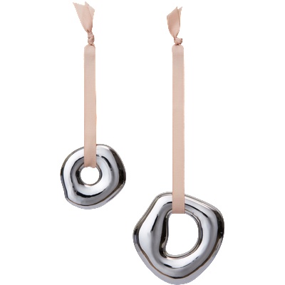 Ferm Living Orrith коледни украшения, сребърни, 2 бр (1104271967)