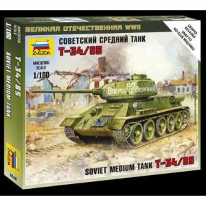 Zvezda Snap Kit танк 6160 - Съветски среден танк Т-34/85 (1: 100)