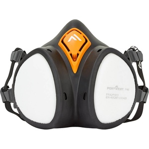Portwest p440 a2p3 / Полумаска с вградени филтри (p440bkr)