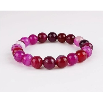 Prosperk náramek z minerálů Achát růžový S4583