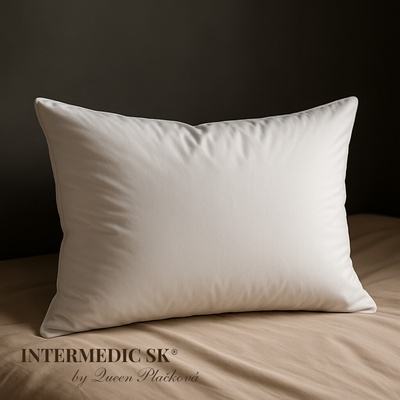 Intermedic SK Vankúš Royal+ by Queen Plačková 80 % husacie páperie 100 % bavlna 70x90