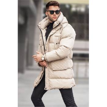 Madmext Мъжко дълго яке 5745 - Светлобежово #334577 (334577_Бежов)