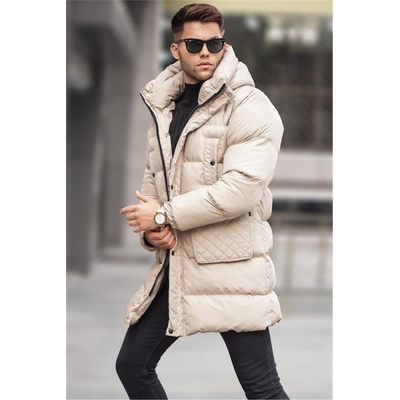 Madmext Мъжко дълго яке 5745 - Светлобежово #334577 (334577_Бежов)