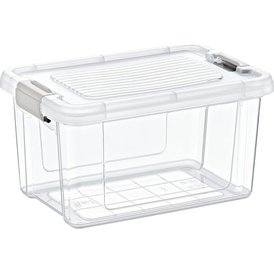 КУТИЯ ЗА СЪХРАНЕНИЕ PPRC 2500мл 22x15x12см ПРОЗРАЧНА (027100470)