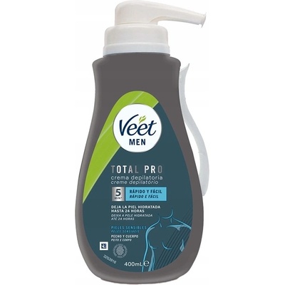 Veet Pánský depilační krém na tělo pro citlivou pokožku 400 ml