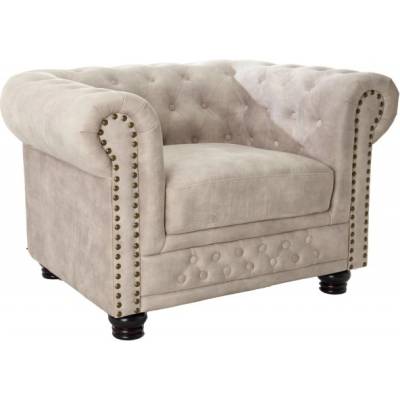 Interior DE Chesterfield 110 cm šampaňské samet KRS42312