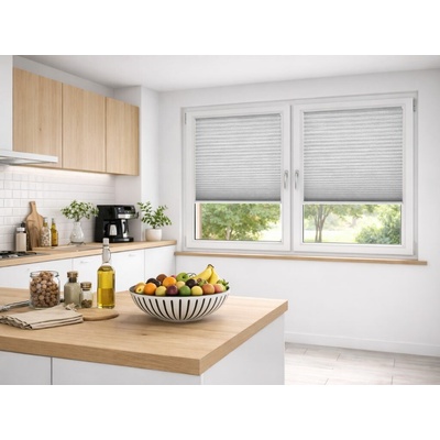 Zebra-Shop Plissé Lux Dolomit Invaze SV. ŠEDÝ MELÍR PD306 20 x 80 - 110 cm