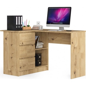 AK Furniture B16 124 cm ľavý dub artisan