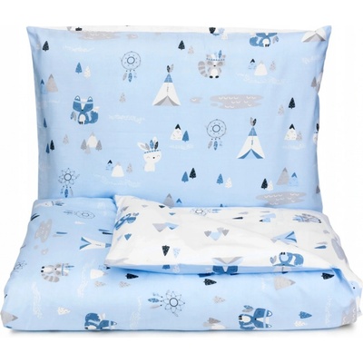 Vulpi obliečky Zvieratká modré 120 x 90 cm