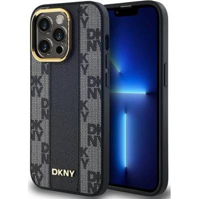 DKNY DKHMP14LPCPVSLK iPhone 14 Pro 6.1" black hardcase Leather Checkered Mono Pattern MagSafe (DKHMP14LPCPVSLK)