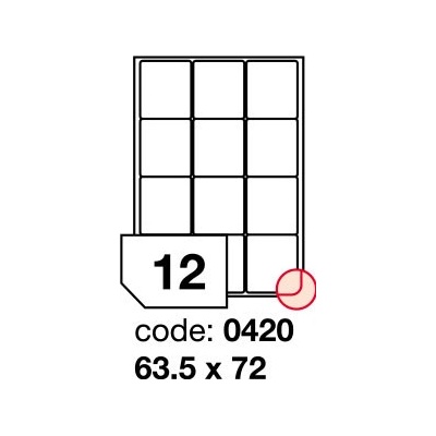 Rayfilm R0100.0420A samolepící 63,5x72mm bílé 100 listů – Zboží Dáma