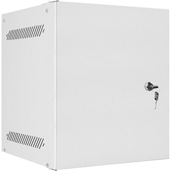Lanberg rack cabinet 10" wall-mount 6U/280x310 for self-assembly with metal door grey (flat pack) (WF10-2306-00S)
