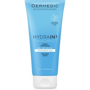 DERMEDIC Hydrain3 Hialuro почистващ гел-крем за дехидратирана суха кожа 200ml