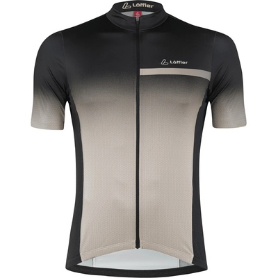 Löffler Мъжка фланелка с къс ръкав за колоездене Löffler Bike Jersey Full-Zip Coogan Mid Cycling jersey - Sahara - размер 58 (EU) (056-3495-0617)