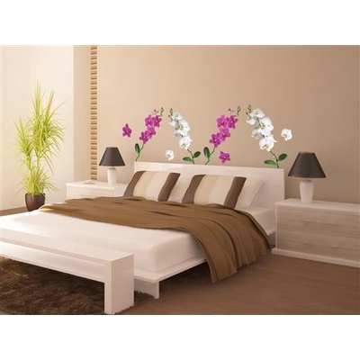 IMPOL TRADE SPN40WD Samolepky na stenu orchidej, rozmer 45 x 65cm,