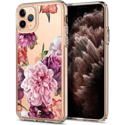 Spigen Ciel Rose Floral Case - дизайнерски удароустойчив кейс за iPhone 11 Pro (прозрачен)