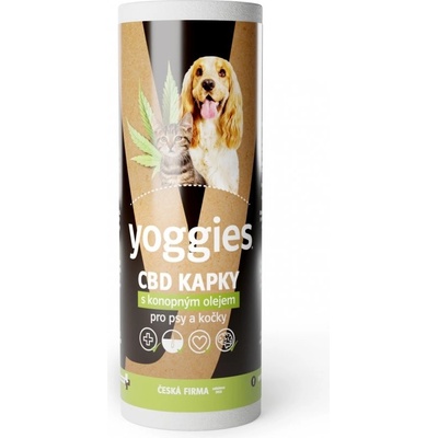 Yoggies CBD kapky 3,2 % olej pro psy a kočky 10 ml