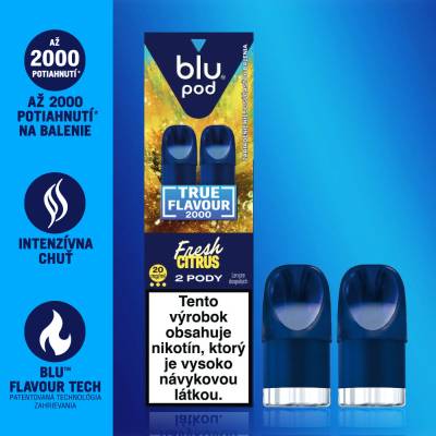 Blu Bar Pod Fresh Citrus 2 × 2 ml 20 mg