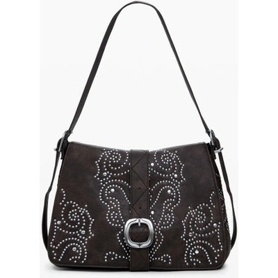 Desigual Stylová dámská kabelka 29.0X20.0X10.0cm hnědá