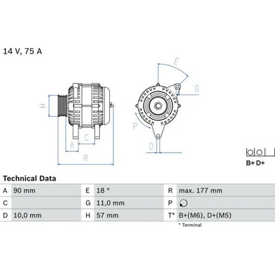 generátor BOSCH 0 986 049 131