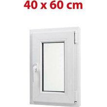 Okna hned Aplast 60 Plastové okno 40 x 60 cm otevíravě-sklopné pravé bílé pro vedlejší prostory