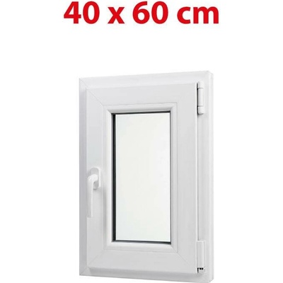 Okna hned Aplast 60 Plastové okno 40 x 60 cm otevíravě-sklopné pravé bílé pro vedlejší prostory – Zbozi.Blesk.cz