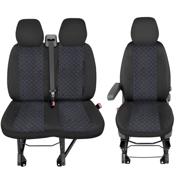 Тапицерия с син шев за бус Peugeot Boxer, Fiat Ducato, Citroen Jumper 2015