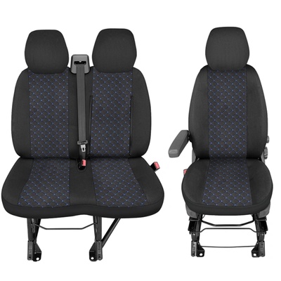 Тапицерия с син шев за бус Peugeot Boxer, Fiat Ducato, Citroen Jumper 2015
