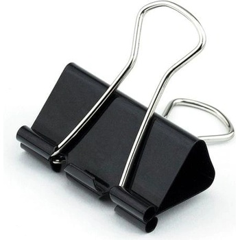 Top Office Щипки за пари, 25 mm, черни, 12 броя (1090120063)