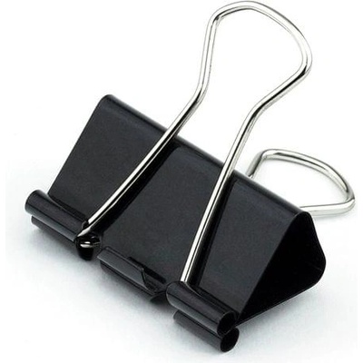 Top Office Щипки за пари, 25 mm, черни, 12 броя (1090120063)