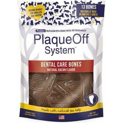 ProDen PlaqueOff Dental Bone Kosť pre psov s príchuťou slaniny 482 g