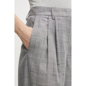 Bruuns Bazaar Панталон Bruuns Bazaar в сиво с кройка тип цигара, с висока талия BBW4226 (BBW4226)