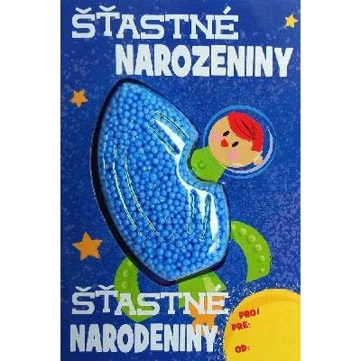 PlayFoam Přáníčko s modelínou Raketa - Šťastné narozeniny