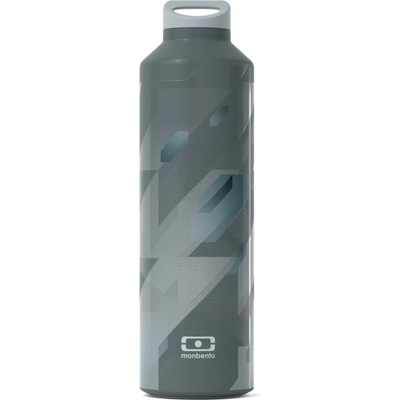 Monbento Termo lahev Steel Graphic Grey 500 ml šedá barva kov
