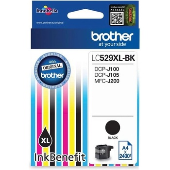Brother Оригинален патрон Brother LC529XL, 2400 страници/5%, Black (3015100085)